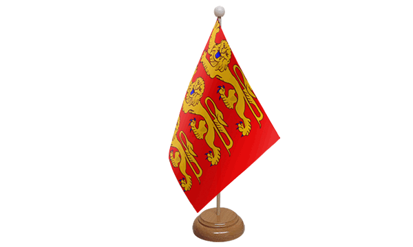 Upper Normandy Small Flag with Wooden Stands